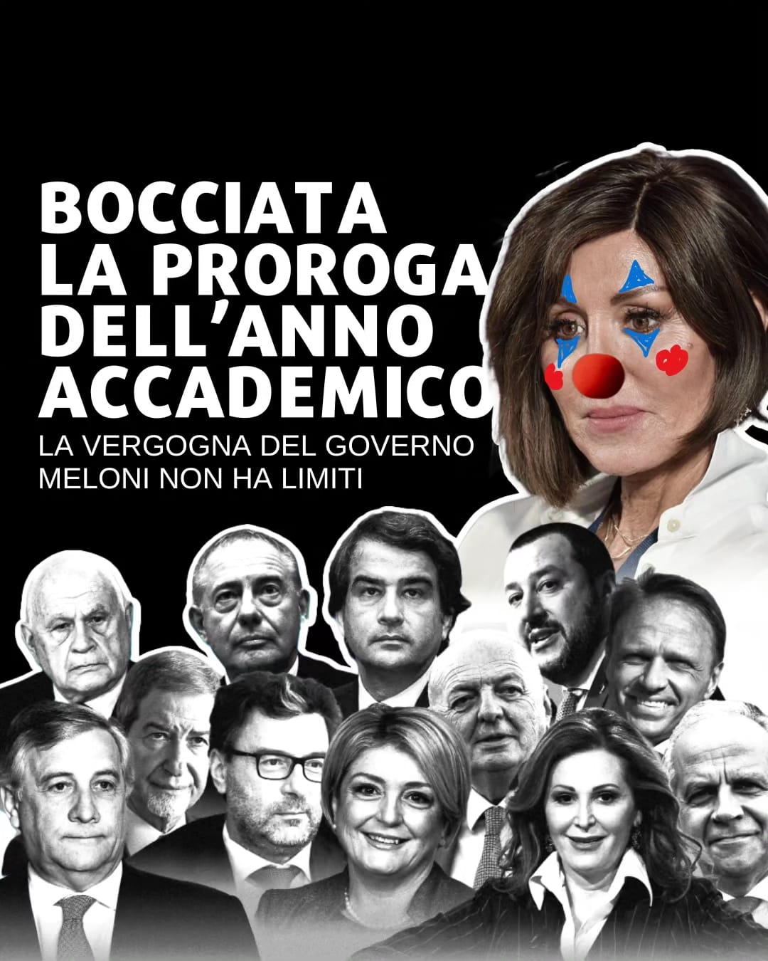 NIENTE PROROGA DELL’ANNO ACCADEMICO: LA VERGOGNA DEL GOVERNO MELONI NON HA LIMITI